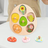 Maxbell Wood Puzzles for Kids for Aged 3-6 Years Matching Toys Educational Toy Flower