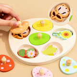 Maxbell Wood Puzzles for Kids for Aged 3-6 Years Matching Toys Educational Toy Flower