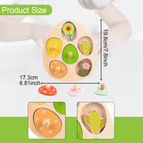 Maxbell Wood Puzzles for Kids for Aged 3-6 Years Matching Toys Educational Toy Flower