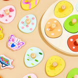 Maxbell Wood Puzzles for Kids for Aged 3-6 Years Matching Toys Educational Toy decors