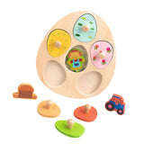 Maxbell Wood Puzzles for Kids for Aged 3-6 Years Matching Toys Educational Toy farm tools