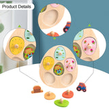 Maxbell Wood Puzzles for Kids for Aged 3-6 Years Matching Toys Educational Toy farm tools