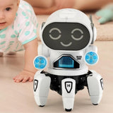Maxbell Electric Octopus Robot Toy Holiday Gifts Practical Dancing Walking Robot Toy White