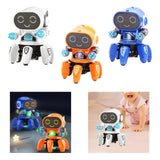 Maxbell Electric Octopus Robot Toy Holiday Gifts Practical Dancing Walking Robot Toy White
