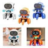 Maxbell Electric Octopus Robot Toy Holiday Gifts Practical Dancing Walking Robot Toy White