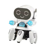 Maxbell Electric Octopus Robot Toy Holiday Gifts Practical Dancing Walking Robot Toy White