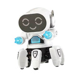 Maxbell Electric Octopus Robot Toy Holiday Gifts Practical Dancing Walking Robot Toy White