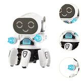 Maxbell Electric Octopus Robot Toy Holiday Gifts Practical Dancing Walking Robot Toy White
