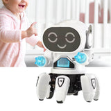Maxbell Electric Octopus Robot Toy Holiday Gifts Practical Dancing Walking Robot Toy White