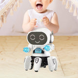 Maxbell Electric Octopus Robot Toy Holiday Gifts Practical Dancing Walking Robot Toy White