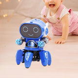 Maxbell Electric Octopus Robot Toy Holiday Gifts Practical Dancing Walking Robot Toy Blue