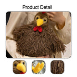 Maxbell Chicken Plush Pillow Toy Stuffed Animal Pillow Birthday Gift for Living Room 28cm