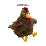 Maxbell Chicken Plush Pillow Toy Stuffed Animal Pillow Birthday Gift for Living Room 28cm