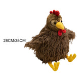 Maxbell Chicken Plush Pillow Toy Stuffed Animal Pillow Birthday Gift for Living Room 28cm