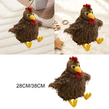 Maxbell Chicken Plush Pillow Toy Stuffed Animal Pillow Birthday Gift for Living Room 28cm