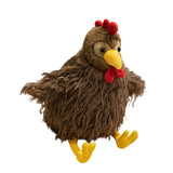 Maxbell Chicken Plush Pillow Toy Stuffed Animal Pillow Birthday Gift for Living Room 28cm