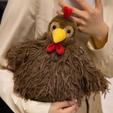Maxbell Chicken Plush Pillow Toy Stuffed Animal Pillow Birthday Gift for Living Room 28cm