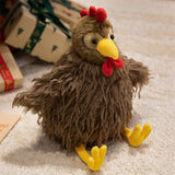 Maxbell Chicken Plush Pillow Toy Stuffed Animal Pillow Birthday Gift for Living Room 28cm