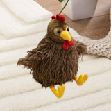 Maxbell Chicken Plush Pillow Toy Stuffed Animal Pillow Birthday Gift for Living Room 38cm