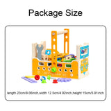 Maxbell Wooden Kids Tool Set Portable Pretend Play for Boys Girls Preschool Children