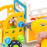 Maxbell Wooden Kids Tool Set Portable Pretend Play for Boys Girls Preschool Children