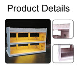 Maxbell 1/64 Scale Model Car Display Case Parking Lot Decoration Toy Car Storage Box