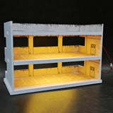 Maxbell 1/64 Scale Model Car Display Case Parking Lot Decoration Toy Car Storage Box