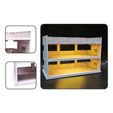 Maxbell 1/64 Scale Model Car Display Case Parking Lot Decoration Toy Car Storage Box