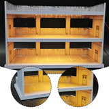 Maxbell 1/64 Scale Model Car Display Case Parking Lot Decoration Toy Car Storage Box