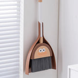 Maxbell Mini Broom with Dustpan for Kids Role Playing Little Housekeeping Helper Set Large Mouth Cartoon