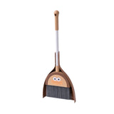 Maxbell Mini Broom with Dustpan for Kids Role Playing Little Housekeeping Helper Set Large Mouth Cartoon