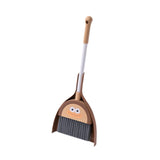 Maxbell Mini Broom with Dustpan for Kids Role Playing Little Housekeeping Helper Set Large Mouth Cartoon