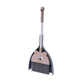 Maxbell Mini Broom with Dustpan for Kids Role Playing Little Housekeeping Helper Set Cartoon Bear