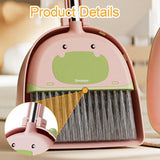 Maxbell Mini Broom with Dustpan for Kids Cartoon for Age 3-6 Kindergarten Boys Girls
