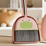 Maxbell Mini Broom with Dustpan for Kids Cartoon for Age 3-6 Kindergarten Boys Girls