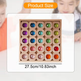 Maxbell Wooden Blocks Stacking Toy Hand Eye Coordination Rainbow Stacker Educational