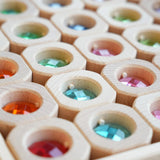 Maxbell Wooden Blocks Stacking Toy Hand Eye Coordination Rainbow Stacker Educational