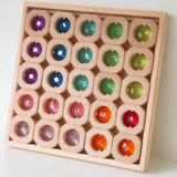 Maxbell Wooden Blocks Stacking Toy Hand Eye Coordination Rainbow Stacker Educational