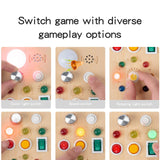 Maxbell Wood Busy Board with LED Lights Switch Activity Board for Children Kids Gift