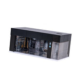 Maxbell 1/64 Scale Car Model Display Case with LED for Action Figures Gifting Layout Black