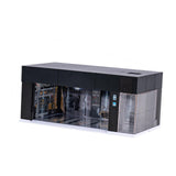 Maxbell 1/64 Scale Car Model Display Case with LED for Action Figures Gifting Layout Black