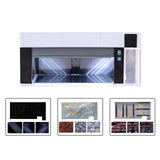Maxbell 1/64 Scale Car Model Display Case with LED for Action Figures Gifting Layout White
