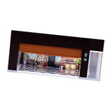 Maxbell 1/64 Scale Car Model Display Case with LED for Action Figures Gifting Layout Brown