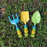 Maxbell Kids Garden Hand Rake Caterpillar Shaped Handle Sturdy for Indoor Beach Sand