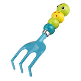 Maxbell Kids Garden Hand Rake Caterpillar Shaped Handle Sturdy for Indoor Beach Sand