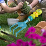 Maxbell Kids Garden Hand Rake Caterpillar Shaped Handle Sturdy for Indoor Beach Sand
