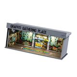 Maxbell 1:64 Scale Diecast Vehicle Model Display Case with LED Light for Desk Layout