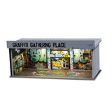 Maxbell 1:64 Scale Diecast Vehicle Model Display Case with LED Light for Desk Layout