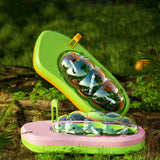 Maxbell Silkworm Terrariums Breeding Box Pet House Development Toy Reptile Terrarium pink