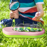 Maxbell Silkworm Terrariums Breeding Box Pet House Development Toy Reptile Terrarium pink